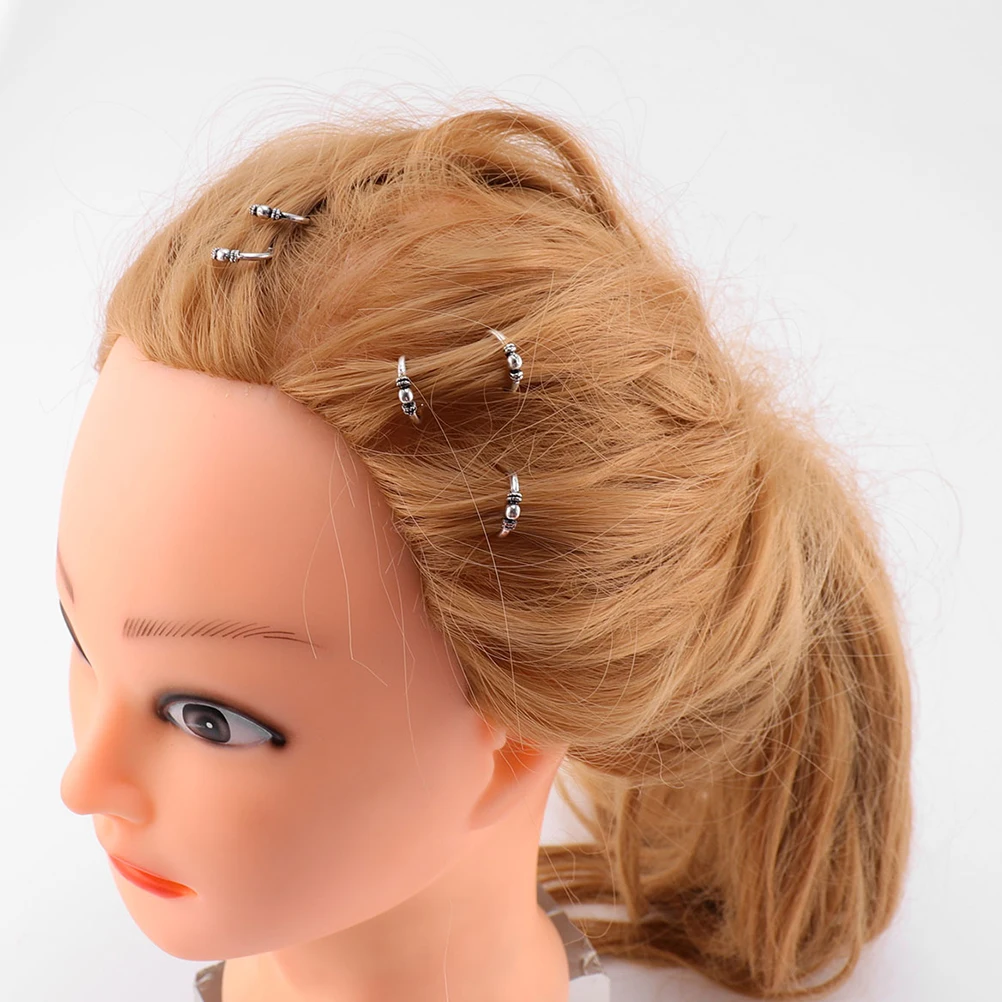 

20 Pcs Braid Hair Clips DIY Accessories Rings Decorations Hairpin Headgear Wedding Prom Photos Bridal Hair Dress