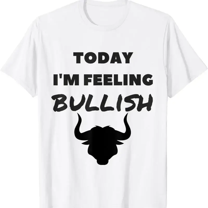 Wall Street Stock Market Bullish Day Trader T Shirt Gift for Friend Size S 4XL