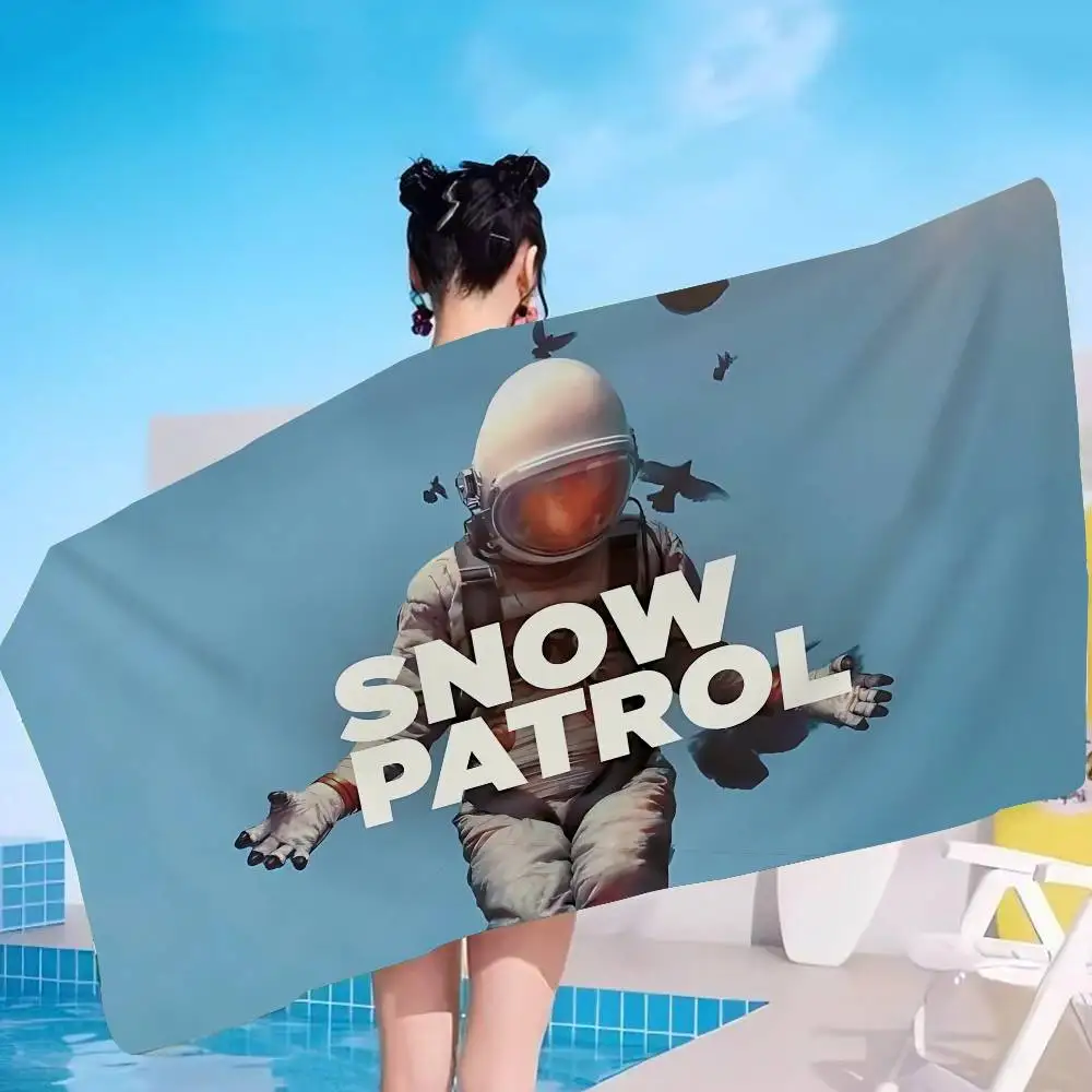 Alternative Rock Band Snow Patrol Bath Towel Microfiber Soft Water Absorbing Breathable For Girl Kids Decorative Cartoon Towel