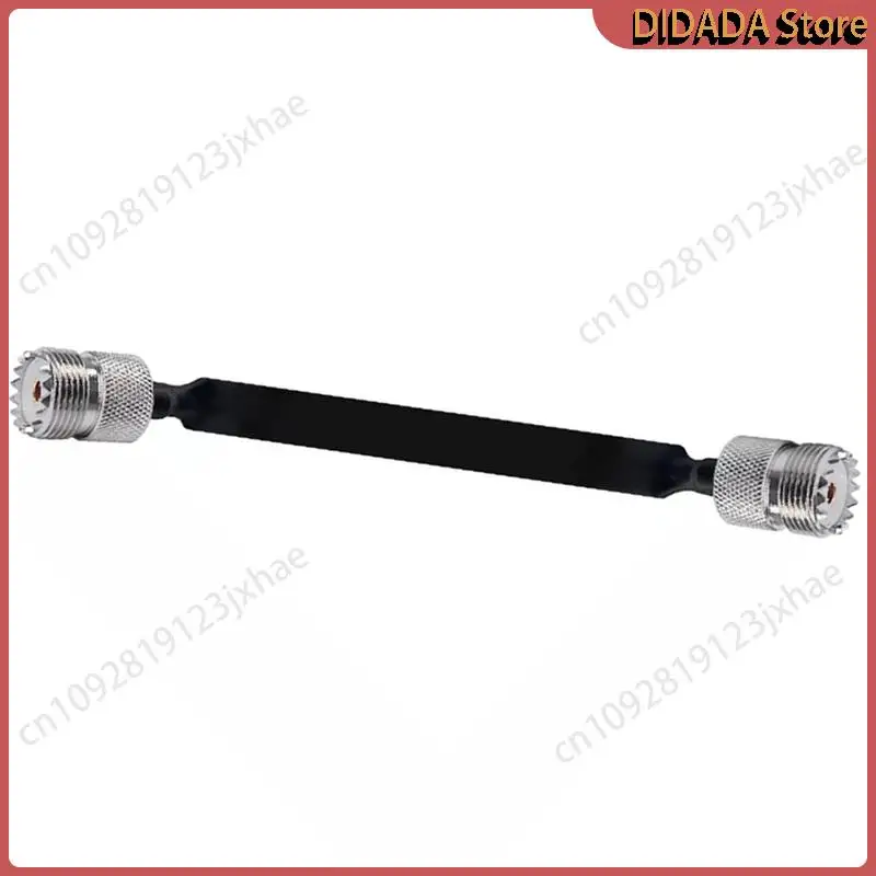 N82R 4 แพ็ค 40 ซม.RF COAXIAL CABLE หน้าต่าง/ประตูผ่านสายแบน,SO239 UHF หญิง UHF หญิง,50 โอห์ม