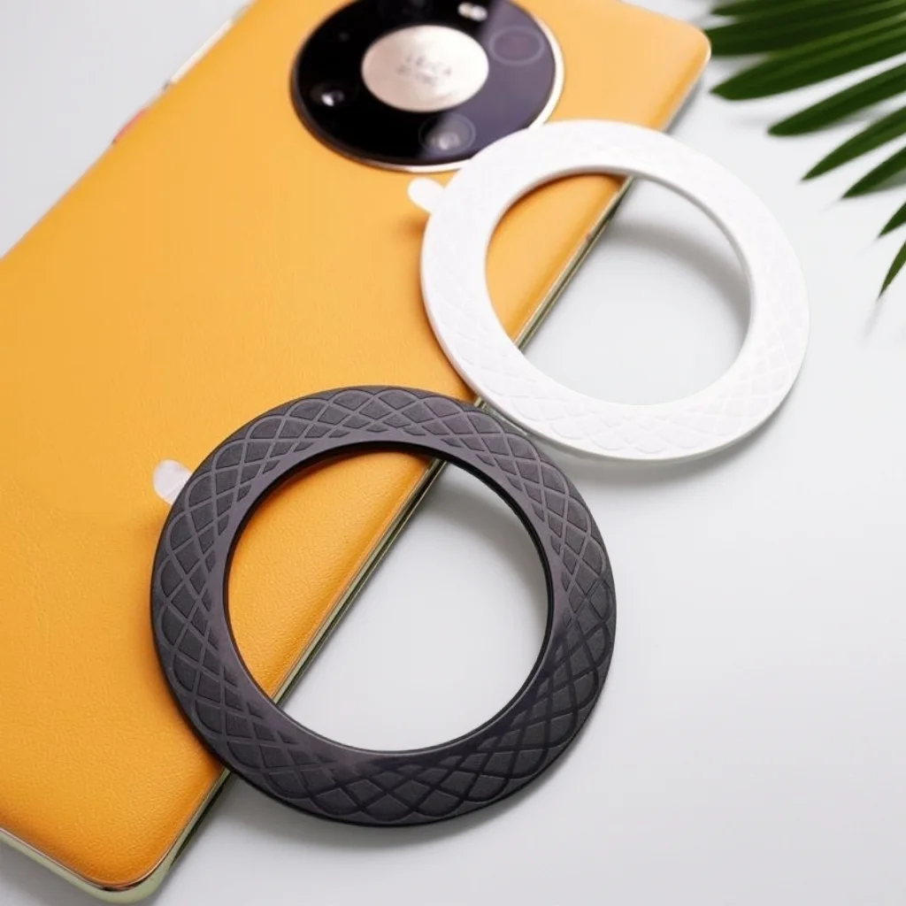 

Магнитная пластинка-кольцо для беспроводного зарядного устройства MagSafe, пластиковая наклейка-магнит для автомобильного держателя телефона, для iPhone 14, 13, 12, Xiaomi