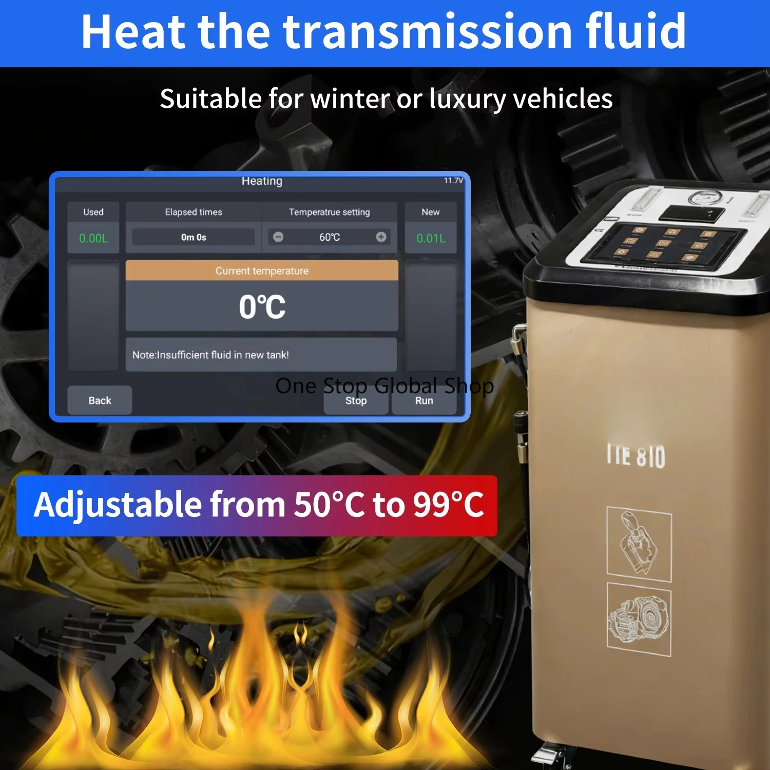 THINKCAR TTE810 Automatic Transmission Cleaning Oil Replacement Machine, Intelligent Vehicle Database Oil Heating System & Print