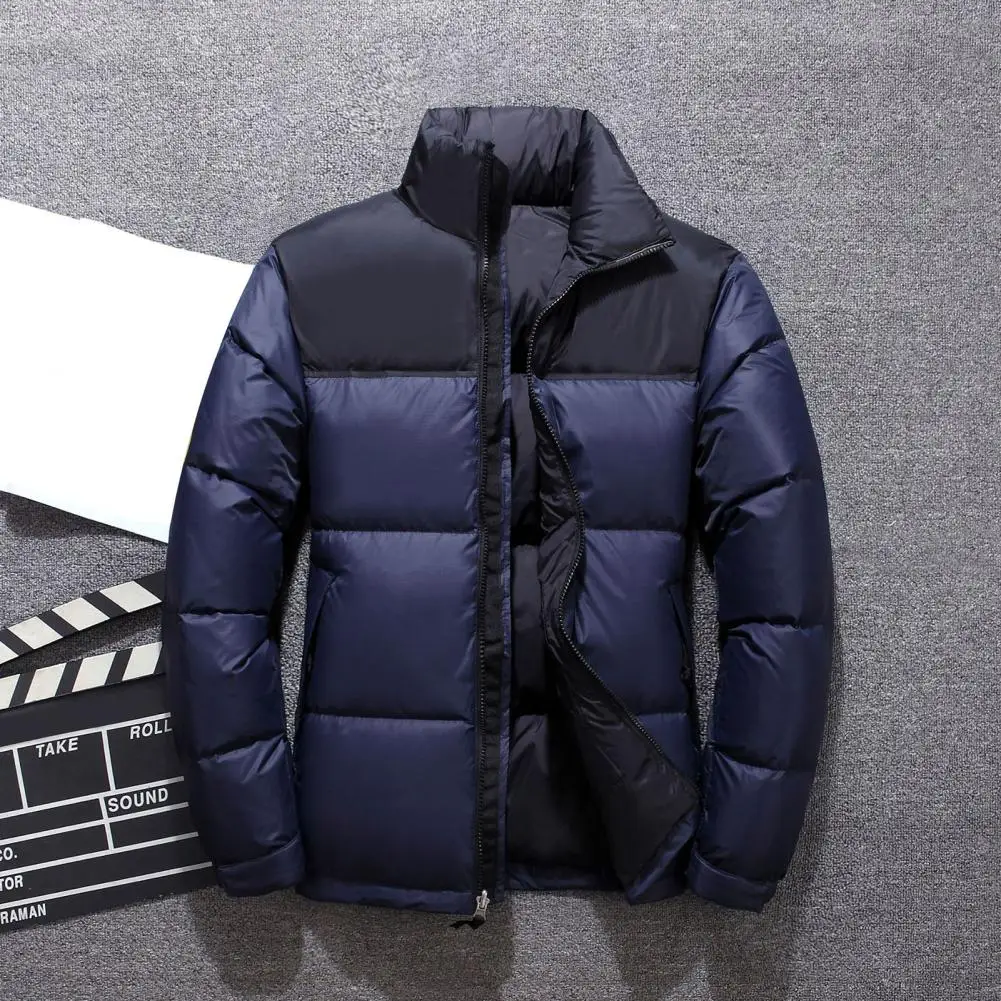 Baseball Jacket Man Warm Winter Quilted Padded Coat For Men Thick Luxury Padding Stylish Korean Windproof Cuffs Cotton Outwear