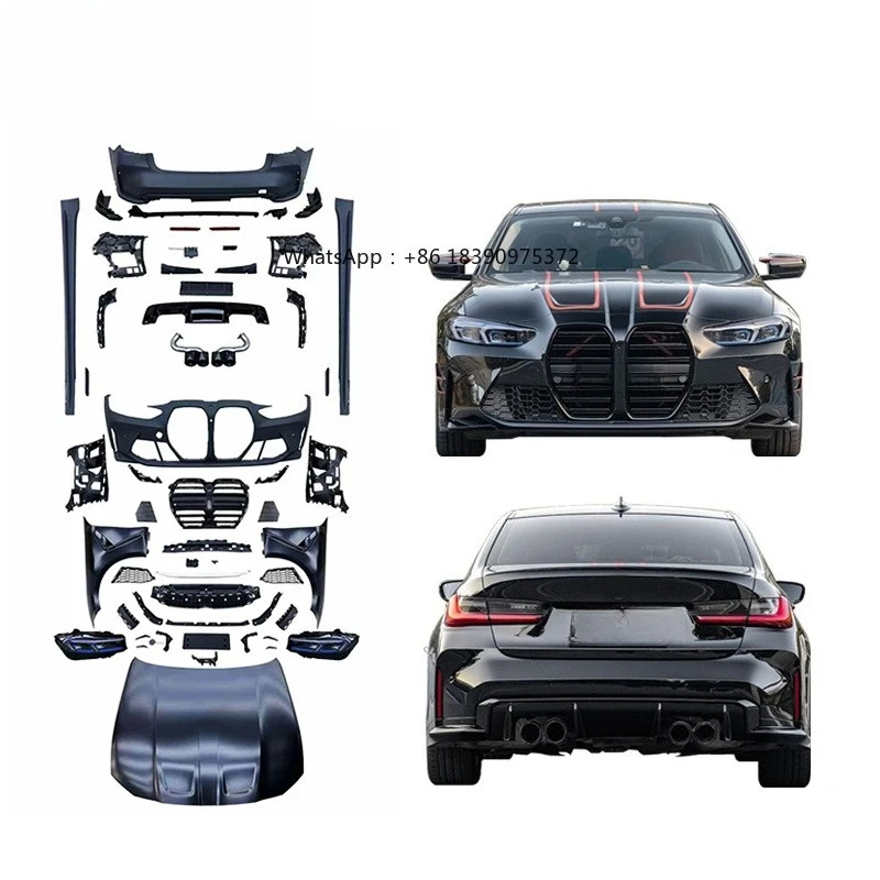 2020-2022 for 3 Series G20/G28 New Upgrade 2023 M3 Bodykit Front/Rear Bumper Headlight Fender Side Skirt Hood Exhaust Tips