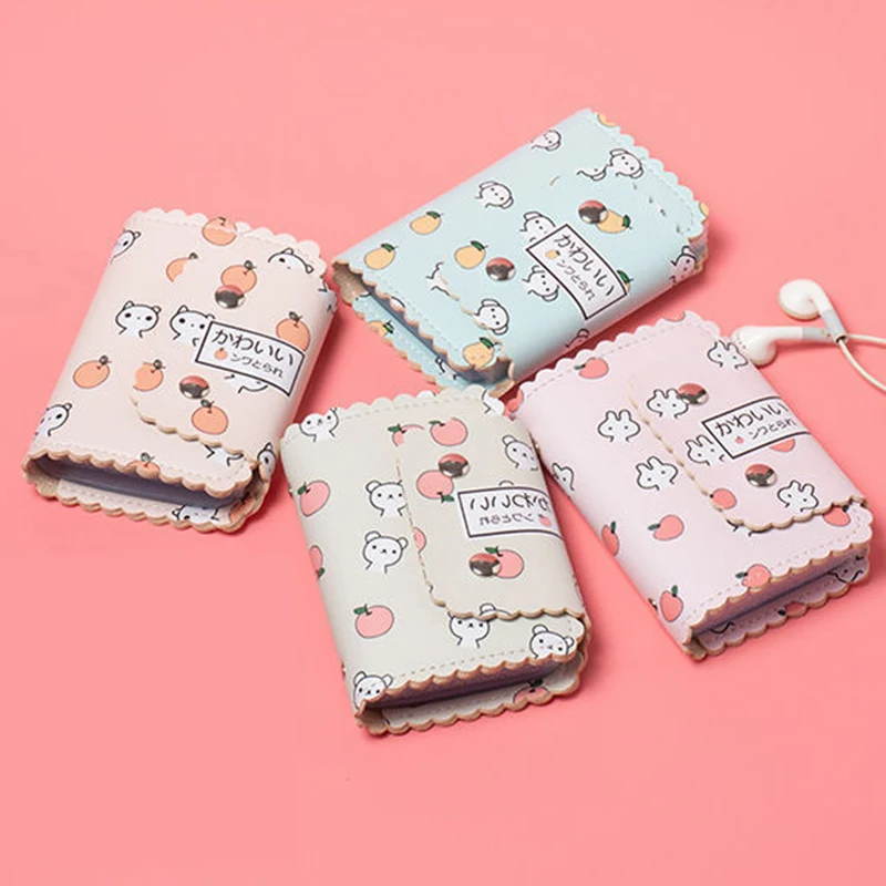 

Korean Cute Cartoon Card Bags Multi Cards Slots Anti Rfid Card Wallet ID Credit Card Holder Coin Purse Wallets Bag Organizer