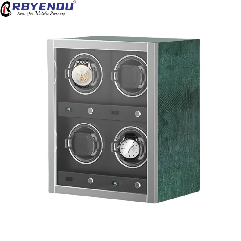 Automatic Luxury Watch Winder Safe Box LCD Touch Screen Remote Control Watch Storage Boxes Case Personalized Customization Logo