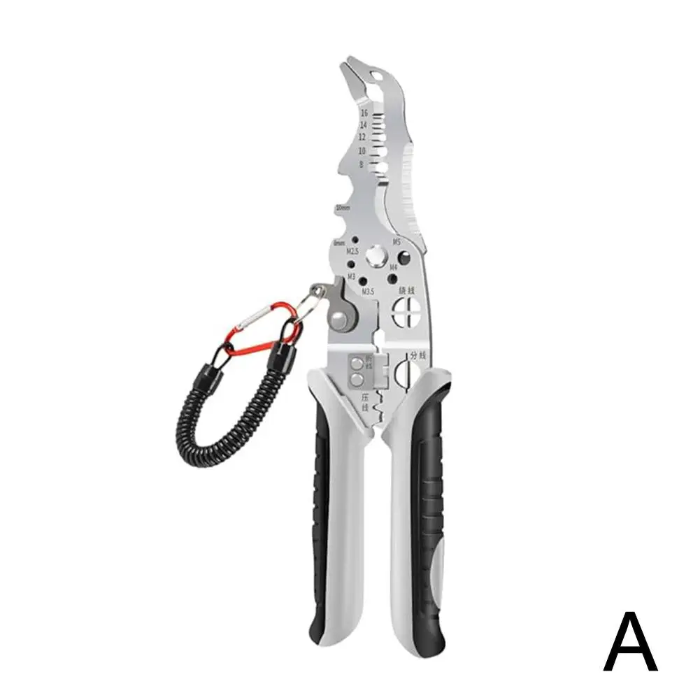 Thread Cutting Pliers Big Eagle Mouth Elbow Multi Functional Stripping Peeling Electrician Line Specific Split Wire G2C7