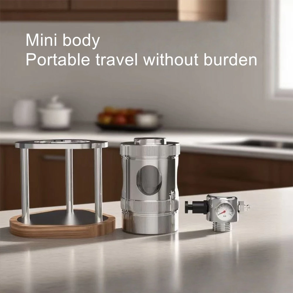 

Бытовая небольшая микропневматическая кофемашина, портативная итальянская кофемашина для эспрессо на открытом воздухе, офисный кемпинг, поездки на работу