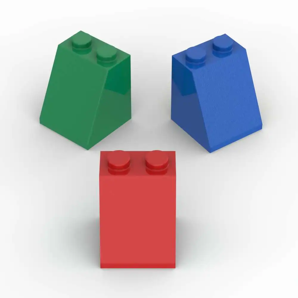 MOC 10PCS Slope 65 3678 2x2 With Bottom Tube Brick Stacking Substitutable Building Block Fascinating Toy Adult Boys Holiday Gift