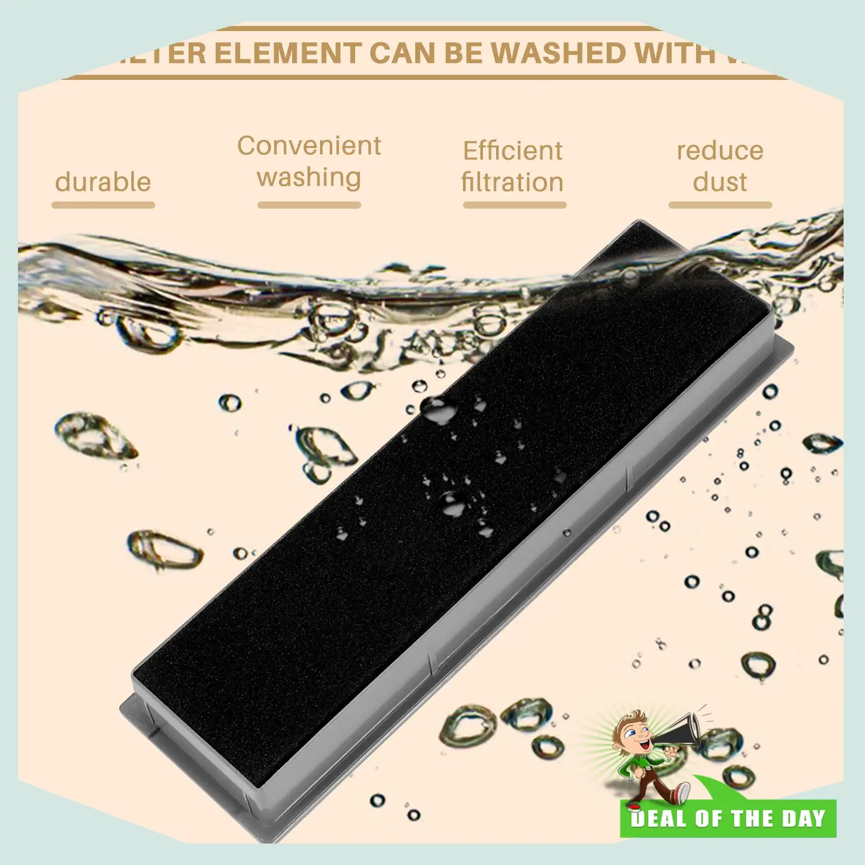 24-Hour Delivery HEPA Filter For Ecovacs Deebot OZMO 950 Robot Vacuum Cleaner Accessories