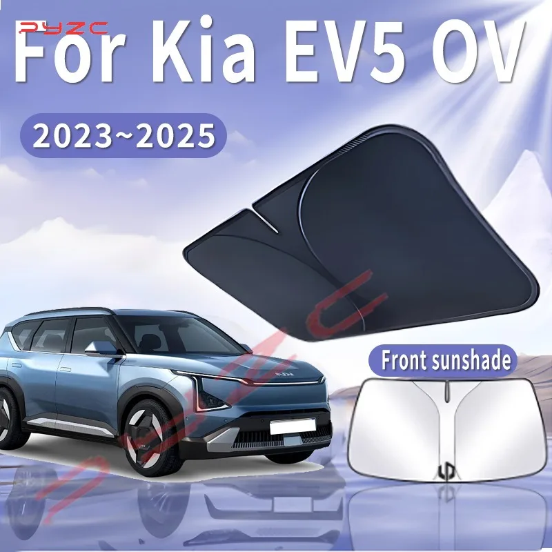 

Foldable Car Sun Visor For Kia EV5 OV 2023 2024 2025 Front Windshield Sunshade Heat Insulation Summer Cooling Auto Accessories