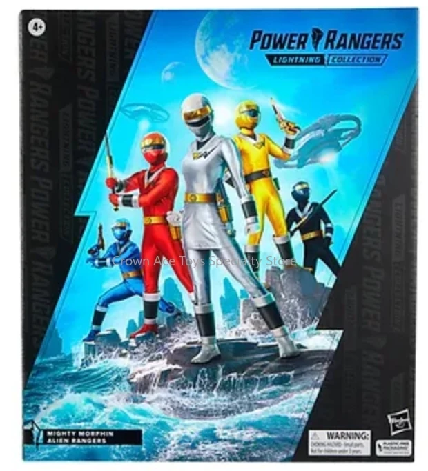 Power Rangers Mighty Morphin Boxed Exclusive Multi-Pack Alien Yellow Black White Red Blue Ranger Trendy Toys Doll Holiday Gifts