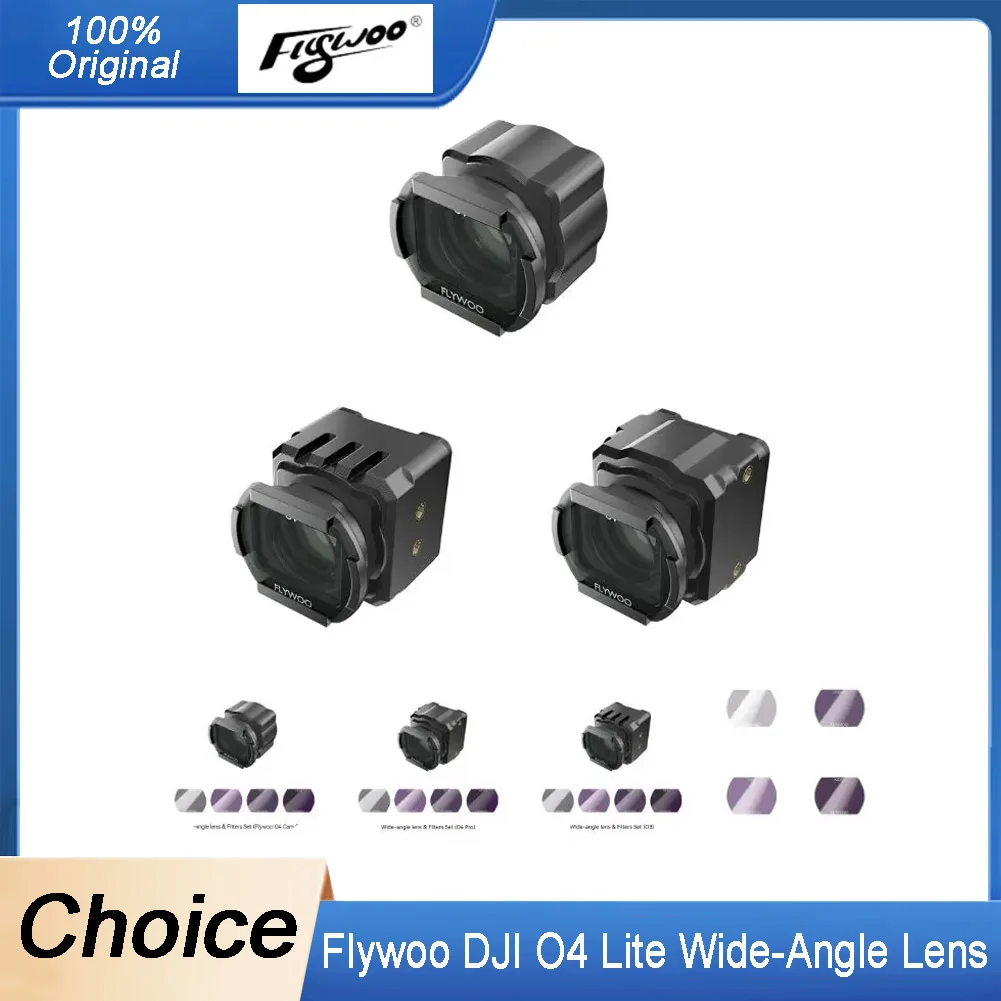 

Flywoo DJI O4 Lite Wide-Angle Lens - 155° FOV, 0.3g ND Filter Included for FPV Drone