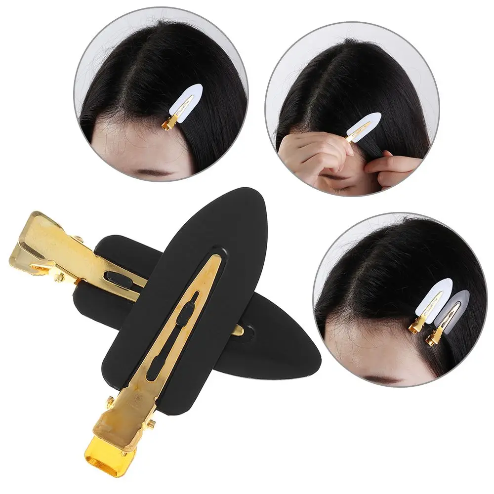 4PCS Fixed Hair Clamps Seamless No Bendy Hair Clips Barrettes No Mark Pin Curl Clip Makeup No Crease Hairpin Hair Styling Tools