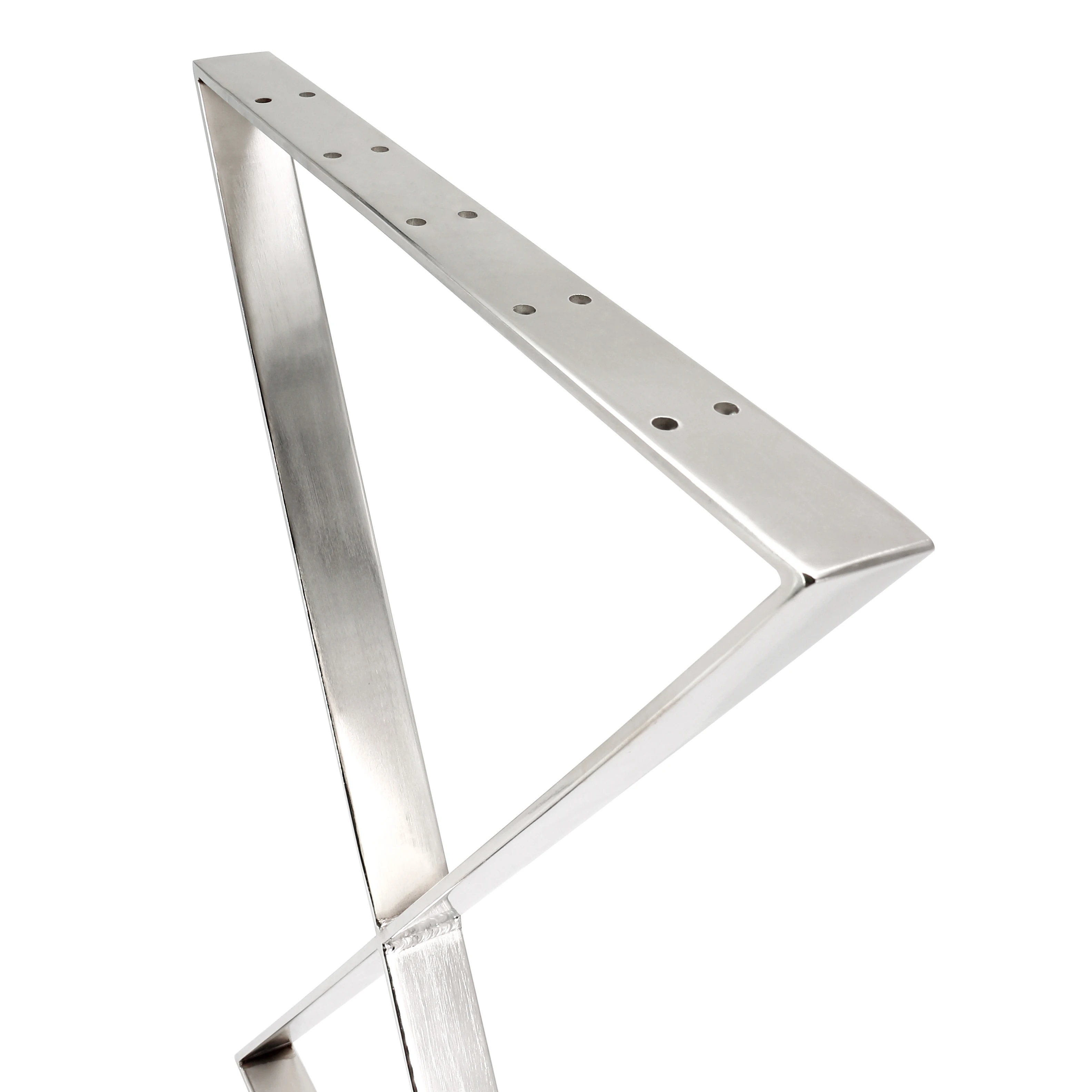 High Quality Custom X-Shape Metal Table Frame Stainless Steel Furniture Leg for Dining Hotel School Hospital Use