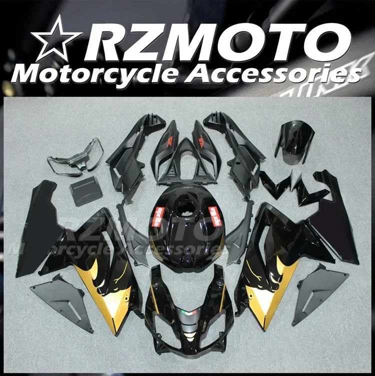 New ABS Motorcycle Fairings Kit Fit for Aprilia RS125 RS4 50 125 2006 2007 2008 2009 2010 2011 06 - 11 Bodywork Set Black Golden