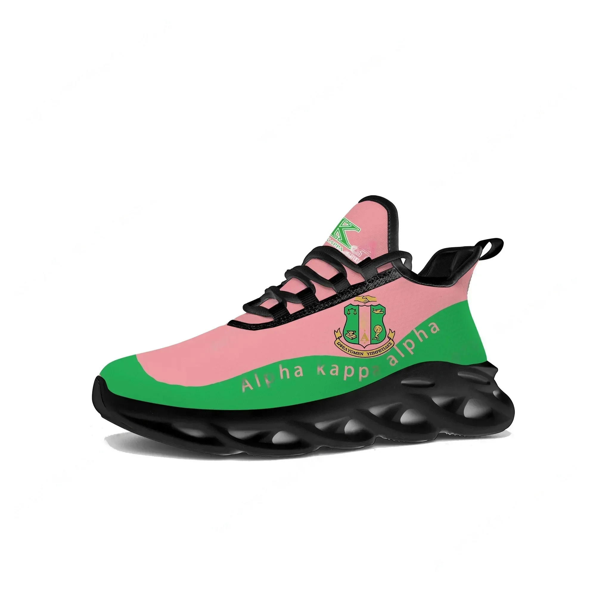 

Кроссовки Alpha Sorority AKA 1908, мужские и женские спортивные кроссовки для бега, кроссовки Kappa Alpha, на шнуровке, из сетчатого материала, обувь на заказ.