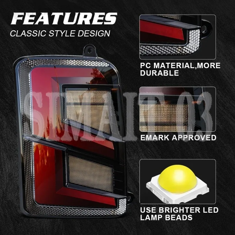 suitable for LED Tail Light Rear Brake Turning Signal Lamp For Lada Niva 4x4 2121 2131 Car Tuning Taillight