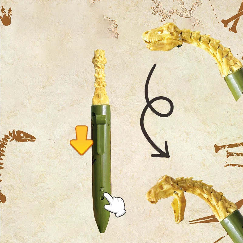 귀엽고 재미있는 공룡 젤 펜 장난감, 입 벌린 공룡 젤 잉크 펜, 5세 이상 청소년, 학생, 학교 일기용