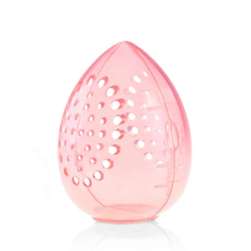 1PC Cosmetische Ei Opbergdoos Schoonheid Spons Stand Opbergdoos Make-up Cosmetische Eivormige Rek Transparante Rookwolken Droogdoos