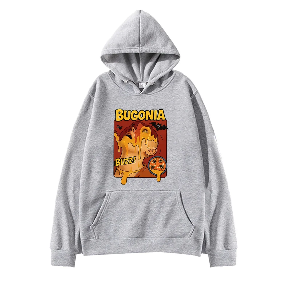 Bugonia فيلم ميرش هوديس النساء الرجال كم طويل ريترو الرعب الفن الجمالية هودي بلوزات مانغا نمط موضة Y2K البلوفرات