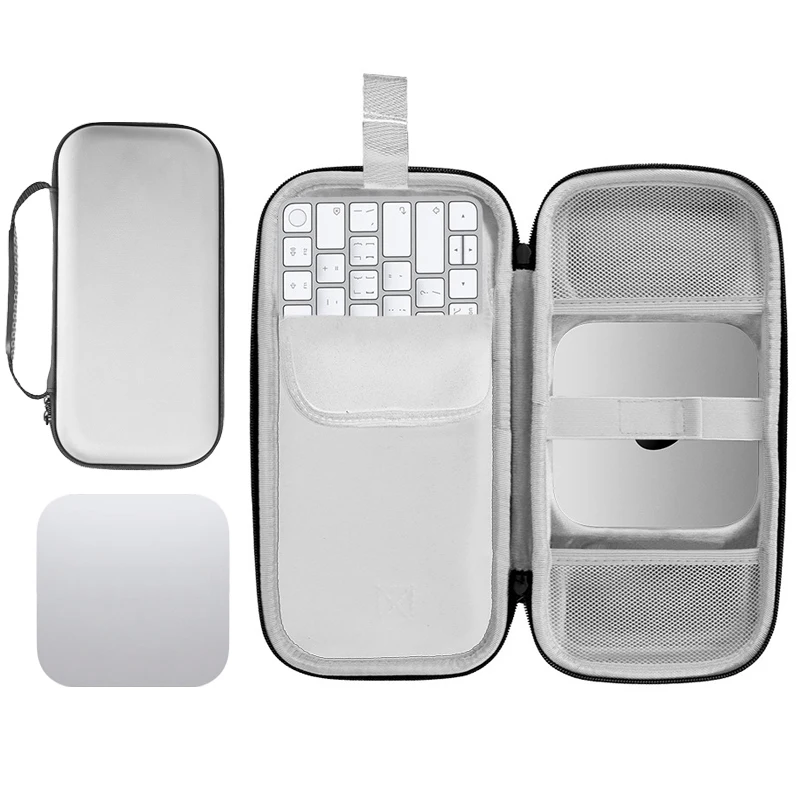 mac mini computer host keyboard organizer portable protective hard case compatible with mac mini m4 pro desktop computer