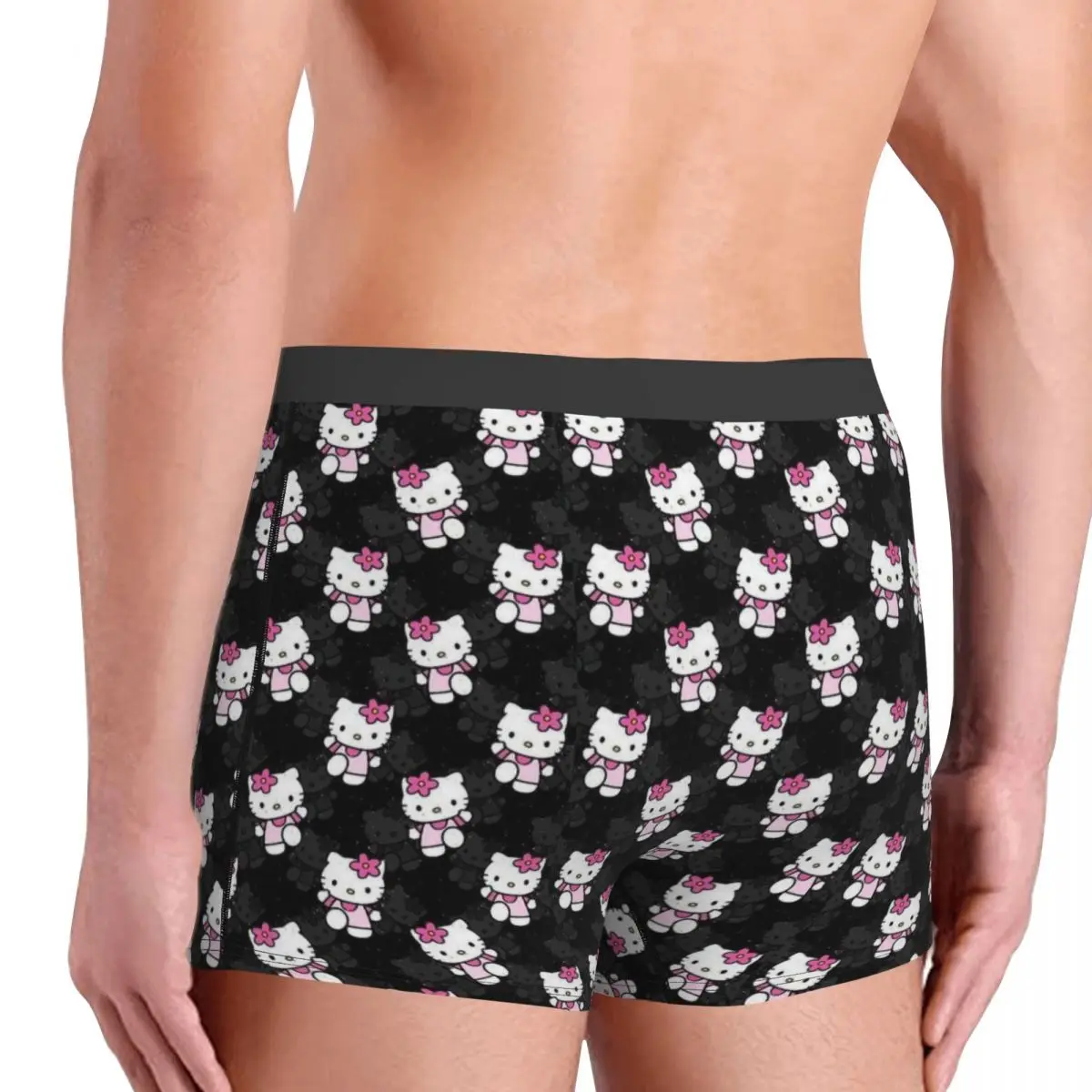 Customized Cool Hello Kitty Boxers Shorts Panties Male Underpants Breathable Briefs Underwear