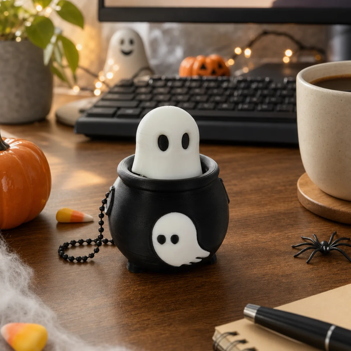 1pc Mini Ghost Pot Fidget Char - огляд і ціна 3D Printing Pot