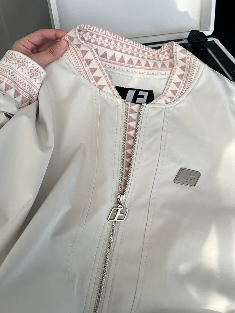 

Этническая куртка-бомбер в стиле пэчворк с вышивкой, осенняя, модная, в стиле High Street, для пар, американская, с длинными рукавами