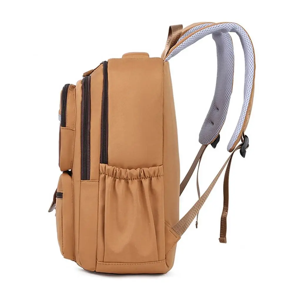 Large Capacity Capybara Backpack Adjustable Strap Multi Pocket Cute Animal Bookbag Korean Style Nylon Student School Bag