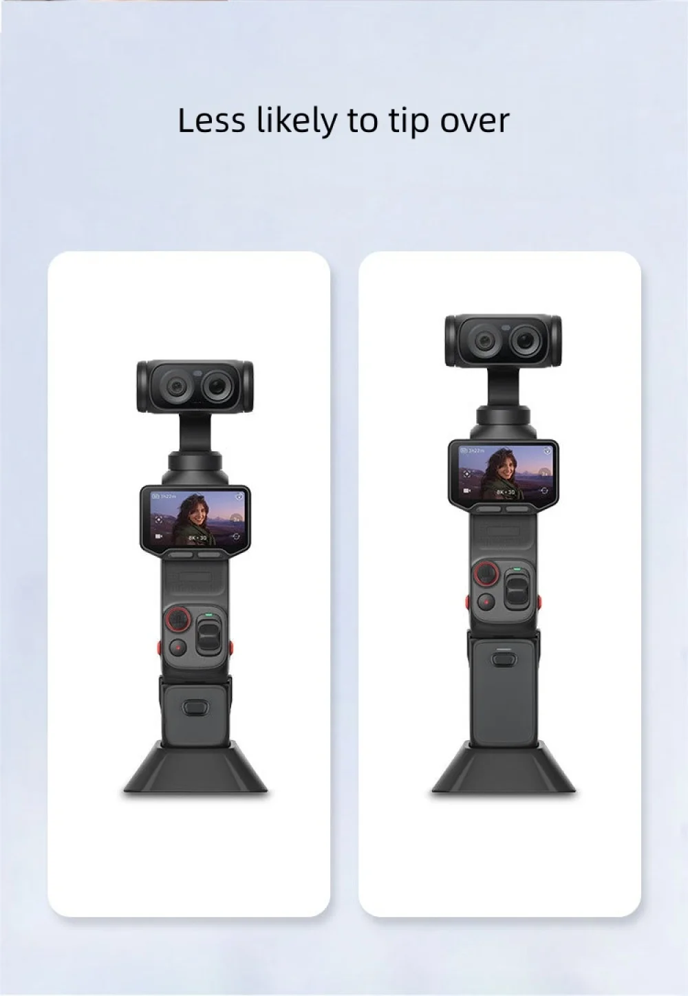 For Insta360 Luna Ultra Camera Non-Slip Silicone Base Mount Shock Resistant Stable Fixing Stand Bracket