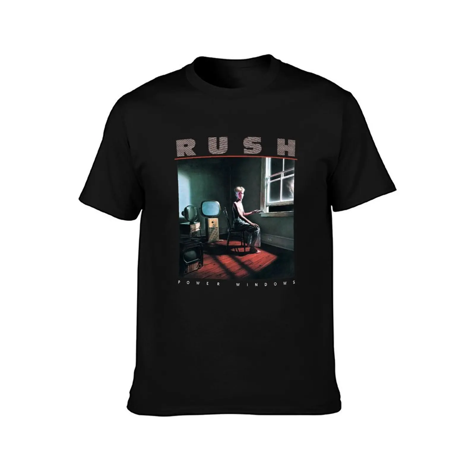 Vintage 1985 Rúsh Power Windows Tour Basic Novelty Tees Graphics Female Cotton Printed Awesome Birthday T-Shirt
