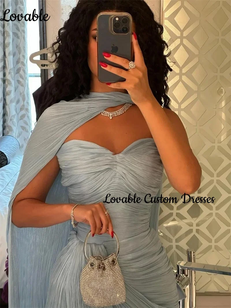 Dubai Abito da sera di lusso A-Line Split Sweetheart Abiti da cerimonia formale Lunghezza pavimento Cerniera con volant Abiti da festa Cap