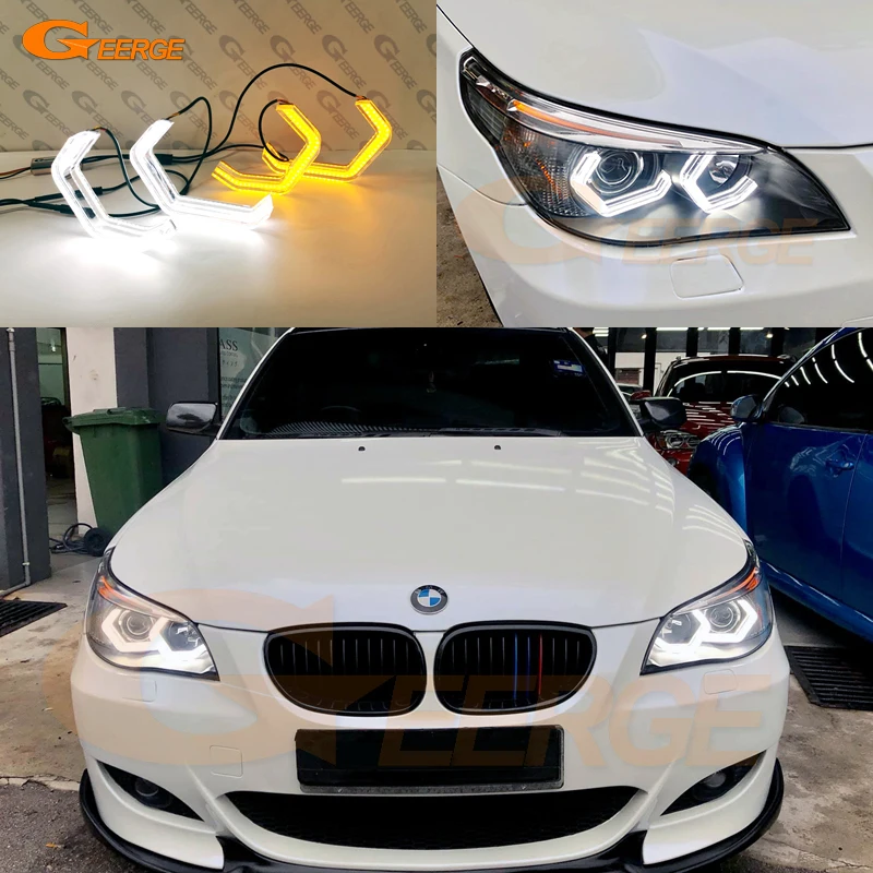

For BMW 5 Series E60 E61 G30 G31 F90 G38 530i 535i 545i 550i M5 Day Light Concept M4 Iconic Style LED Angel Eyes Halo Rings