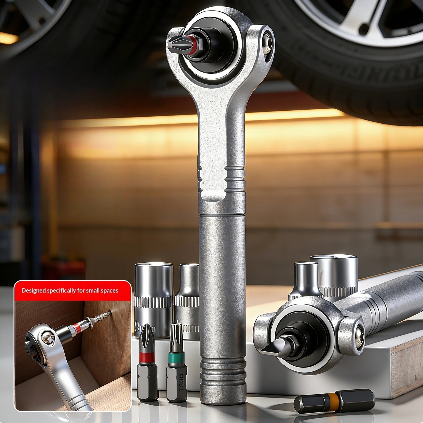 

2026 New Ratchet Wrench Kit Tool Box Set Magnetic Screwdriver Semi-automatic Multi-purpose Sleeve Toolbox DIY Bicycle Ac Repair