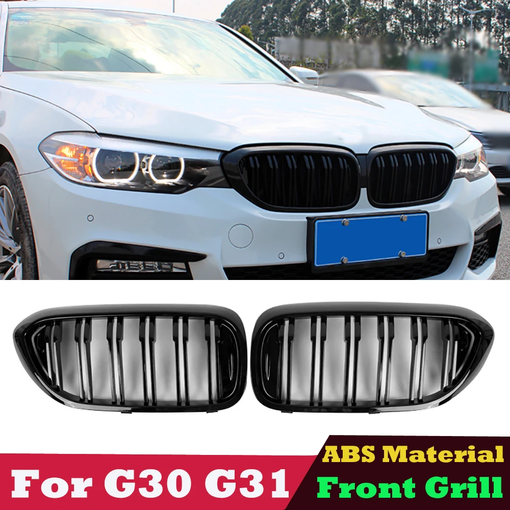 

M5 Style Dual Slat ABS Front Bumper Grille for BMW 5 Series G30 G31 Pre-lci 520i 530i 540i 518d 525d