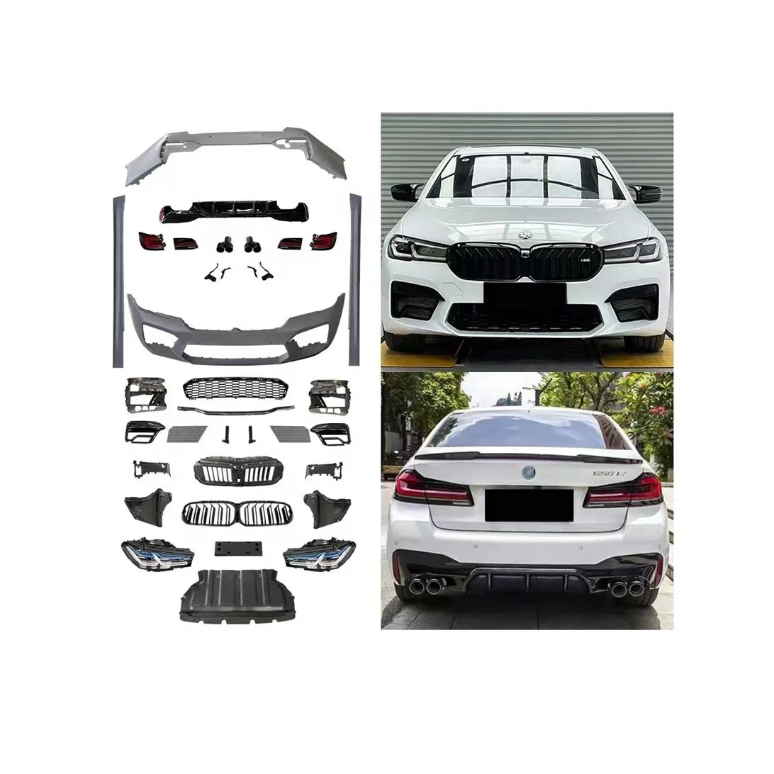 

PP Plastic F10 Update to F90 M5 2021-2023 Facelifts Accessories Bodykit for BMW F10 F18 5 Series 2018-2020 Modified Body Kit