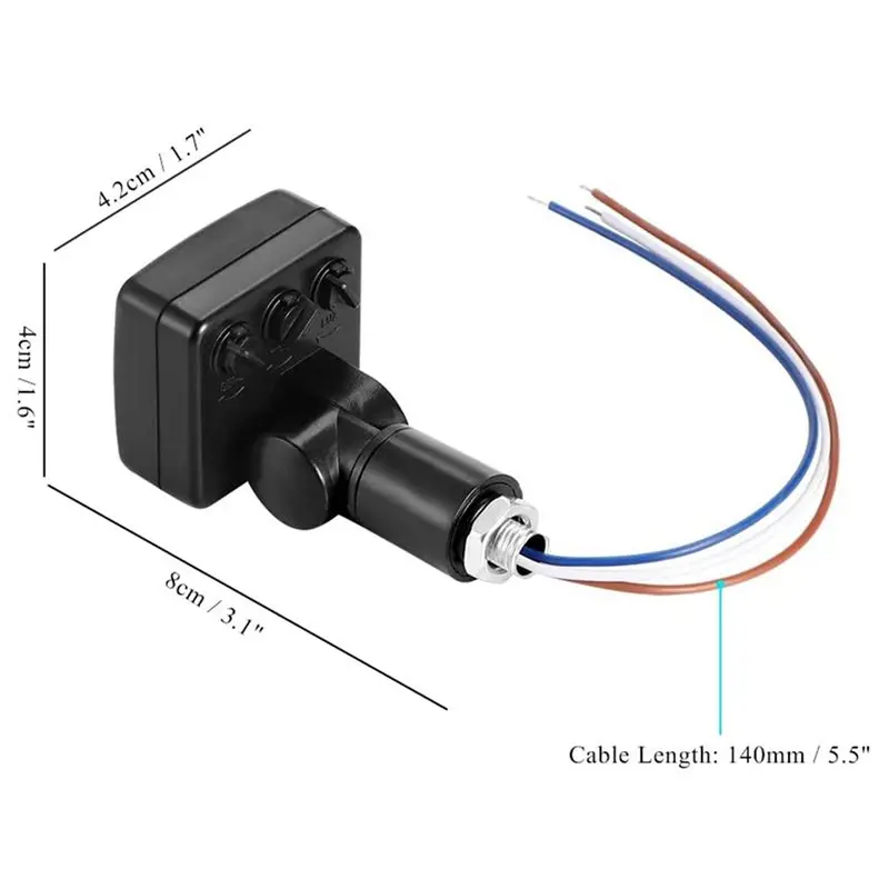 【HOME TOOL】6X 220V Mini Human Body Infrared Sensor Infrared Body Sensor Switch LED Flood Light PIR Motion Sensor Adjustable Blac
