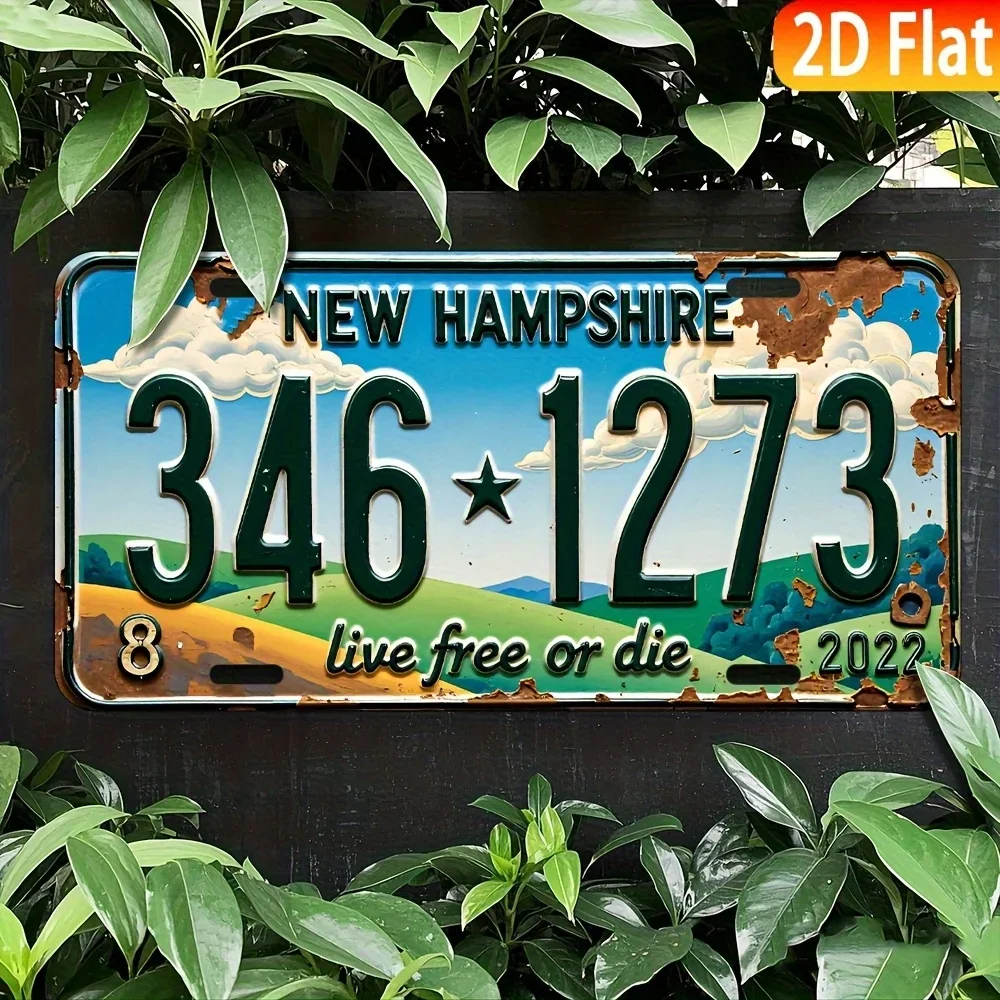 2D Flat - [Open ]2D Flat, 2D Flat Products, Integrated Molding, Plaque, for Decorative Purposes Solely, Retro Metal Sign Logo, W