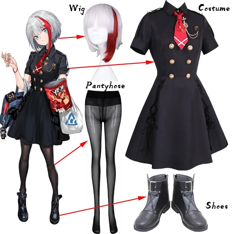 Anime Azur Lane KMS Admiral Graf Spee Cosplay Costumes Women Girls Gorgeous Black Dresses Sailor Suit Uniform Custom Made