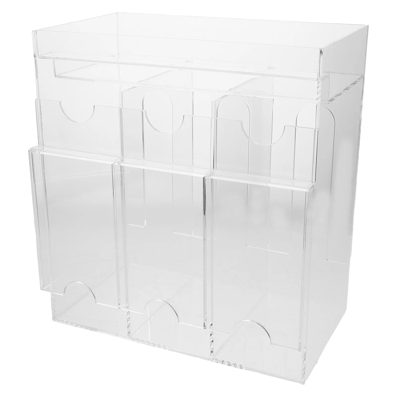 Acrylic Photocard Storage Box Holder Organizer Clear Transparent Booster Dispenser Trading Business Display