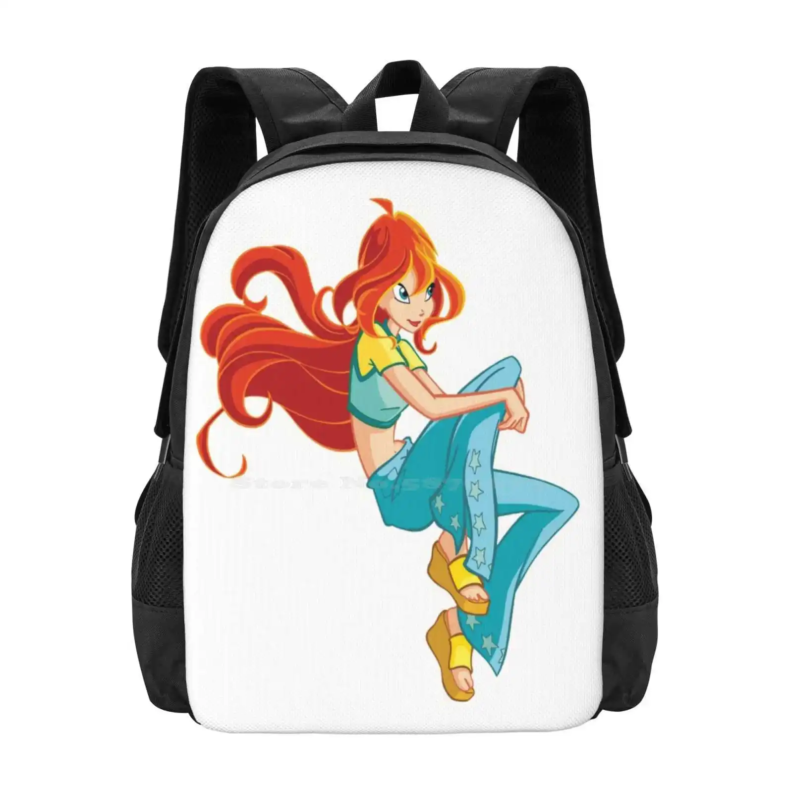 Tas sekolah Bloom untuk gadis remaja tas Travel Laptop Bloom Fairy Winx gadis Fate peri bentuk peri Charix antienchx