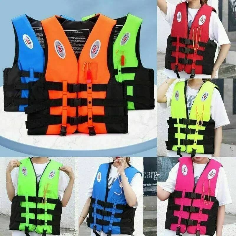 Personal Flotation Device Portable Large Buoyancy Sea Fishing Life Vest Outdoor Swimsuits for Adults and Children Safety Devices