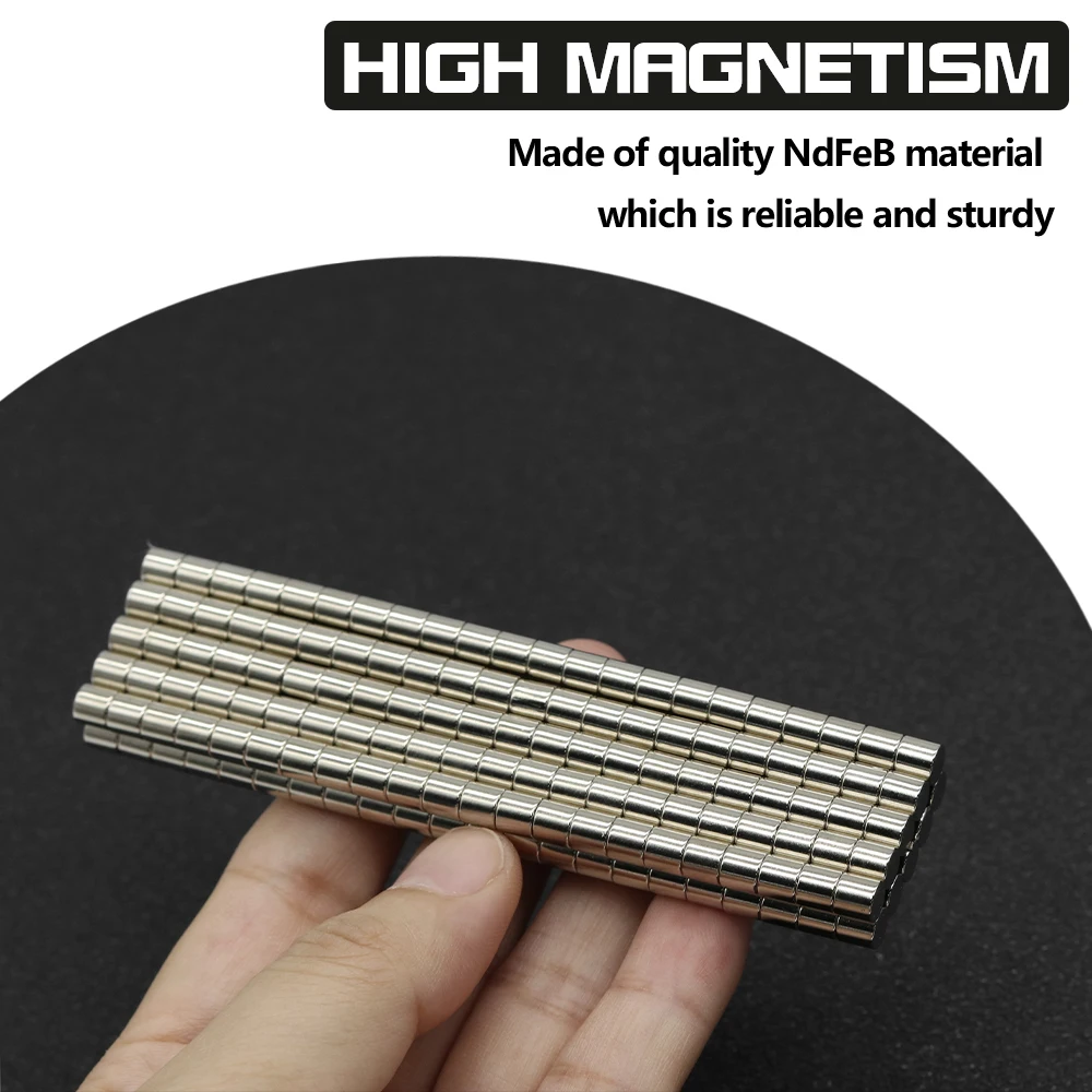 5x5mm N35 NdFeB Round Neodymium Magnet Super Strong Permanent Powerful Magnets Refrigerator DIY Craft Multi‑Purpose Magnetic