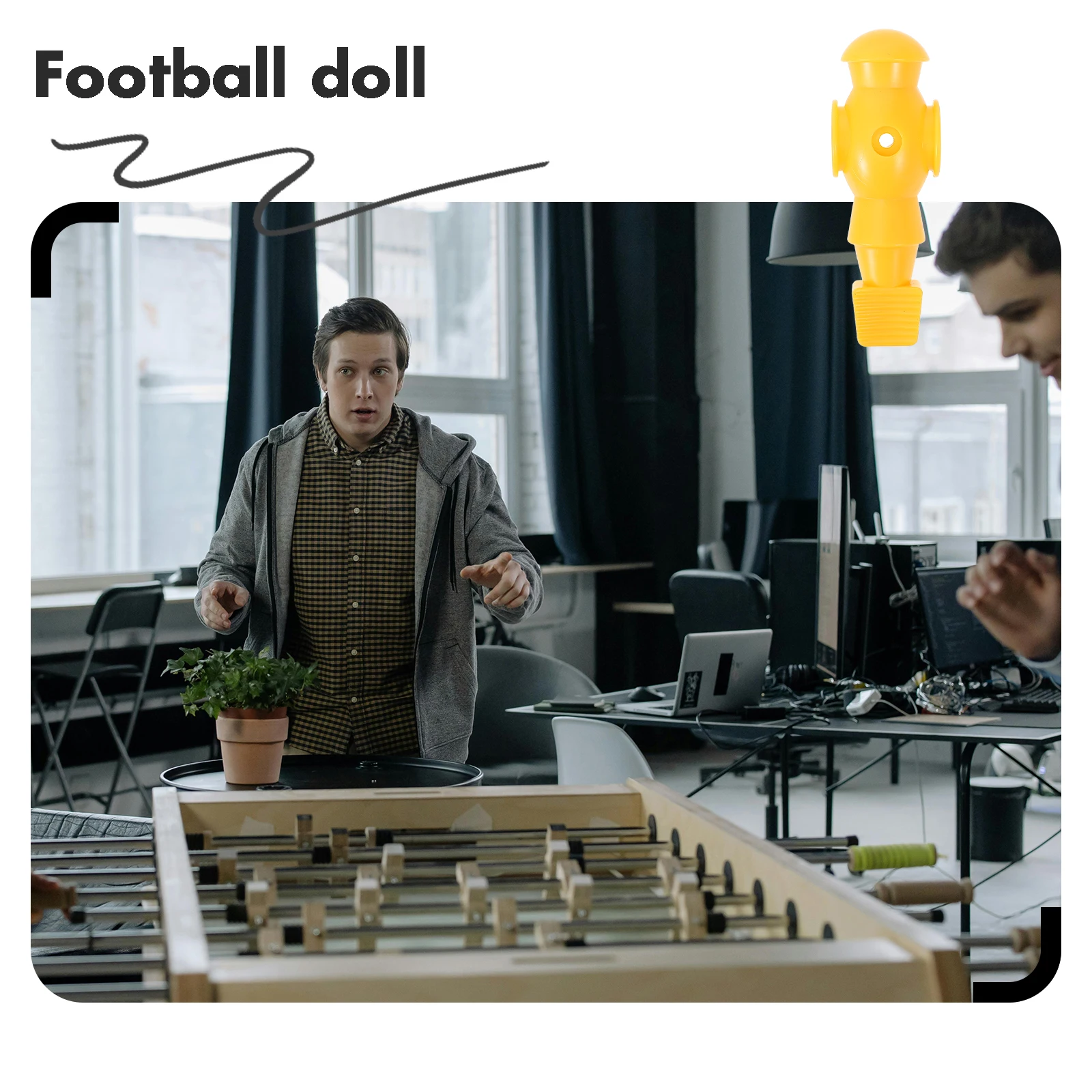 

4 шт., фигурки для настольного футбола, забавные игроки для настольного футбола, замена футбола для настольного футбола, статуи футболиста из смолы