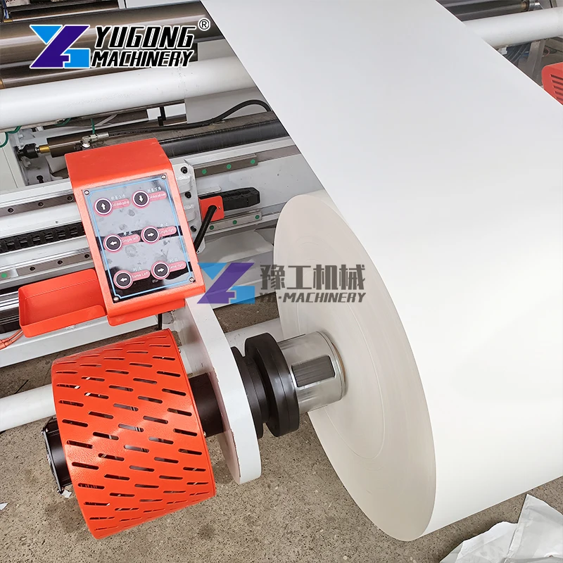 High Speed Automatic Sticker  Fabric PVC PET Film Slitting Machine  Slitting and Rewinding Machines