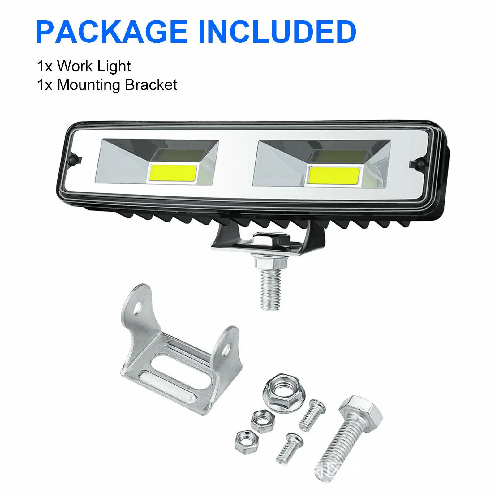 Car Work Light Headlights 48W Auxiliary Lights Motorcycle New 2LED COB White Lamp For ATV Engineering Vehicle Jeep SUV 12V 24V