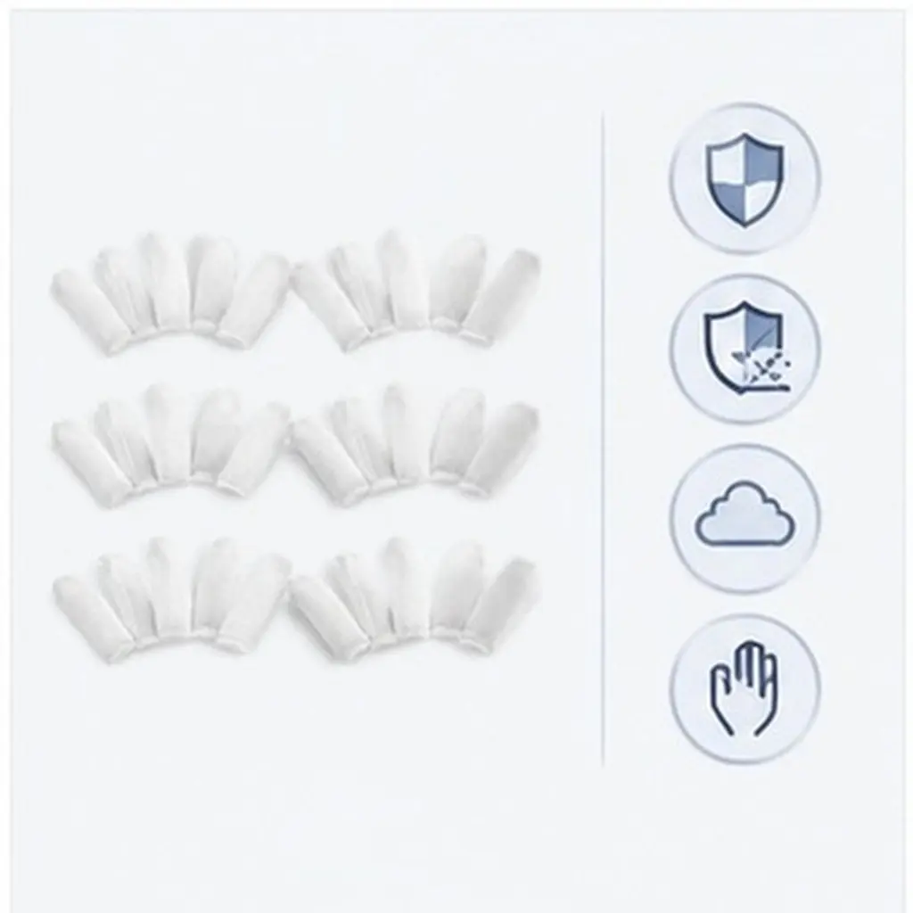 30Pcs Snug Fit Cloth Finger Covers Reusable Heat Resistant Finger Protectors for Jewelry Making Hot Glue Crafting DIY Sewing