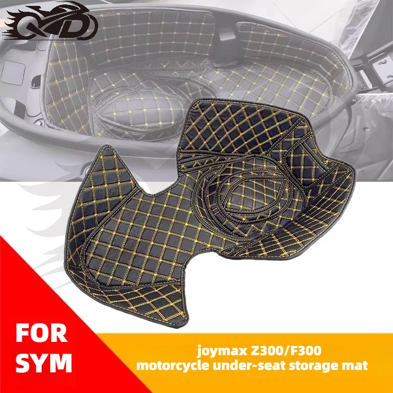 For SYM Joymax Z300/F300 Silent Anti-collision Seat Cushion Pu Bucket Cushion Installation Motorcycle Under-seat Storage Mat