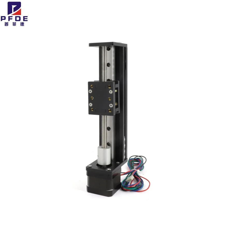 Nema17 Mini Precision Stepper Motor Linear Guide Slide Table Stroke 50~200mm  T8 Screw Electric Slide Module Worktable